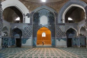 Die blaue Moschee von innen