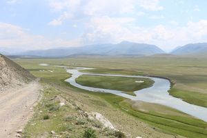 Blick auf das Naryn Tal