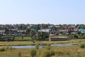 Dorf in Sibirien