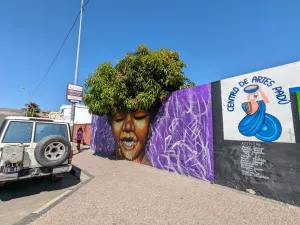 Überall in Angola sind kunstvolle Grafitti zu sehen