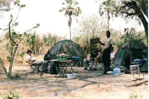 Safari-Camp im Okavango Delta
